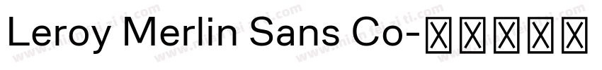 Leroy Merlin Sans Co字体转换